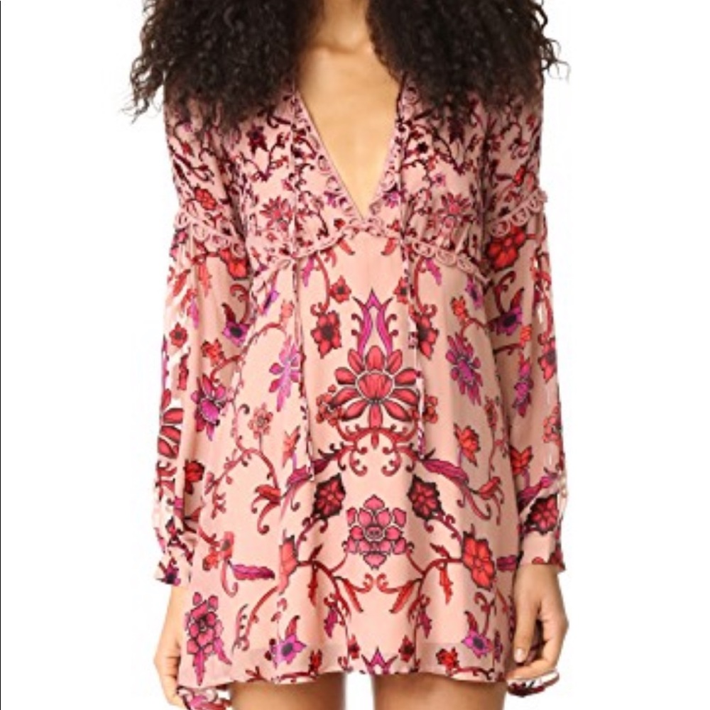 For love and lemons saffron mini dress floral